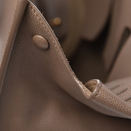 Celine Crisped Calfskin Medium Tie Knot Tote Taupe 15 of 31