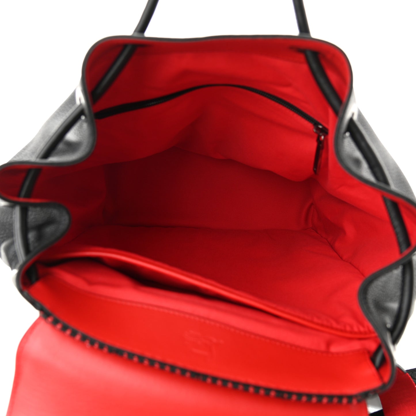 Calfskin Spiked Explorafunk Backpack Black