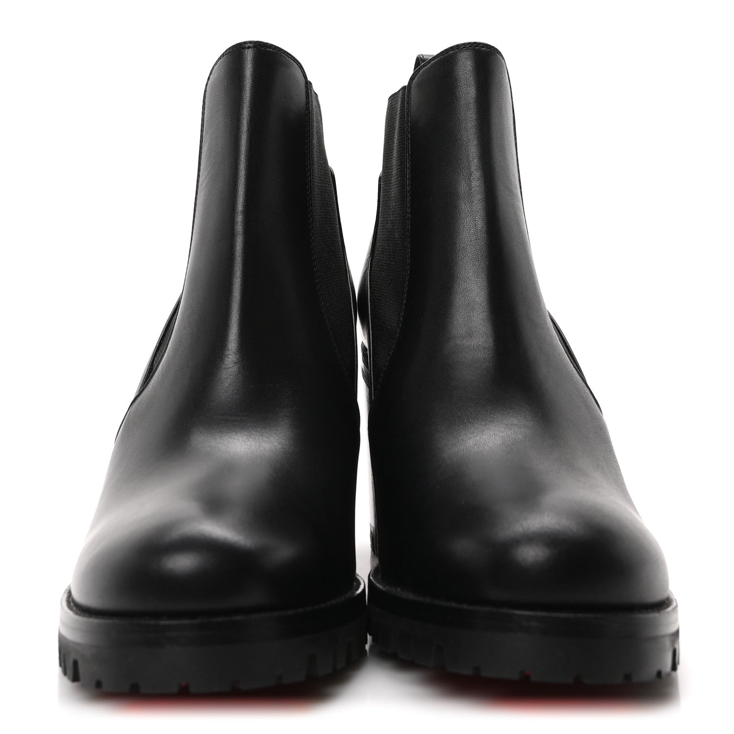 Christian Louboutin Calfskin Marchacroche 70 Chelsea Boots 35 Black 3 of 8