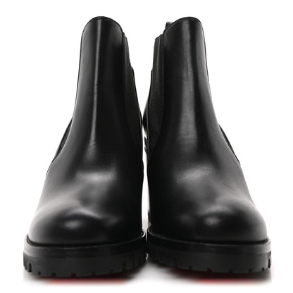Christian Louboutin Calfskin Marchacroche 70 Chelsea Boots 35 Black 3 of 8