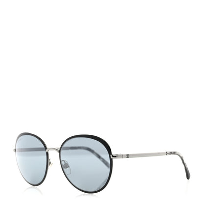 Chanel Round Spring Sunglasses 4206 Black 1 of 8