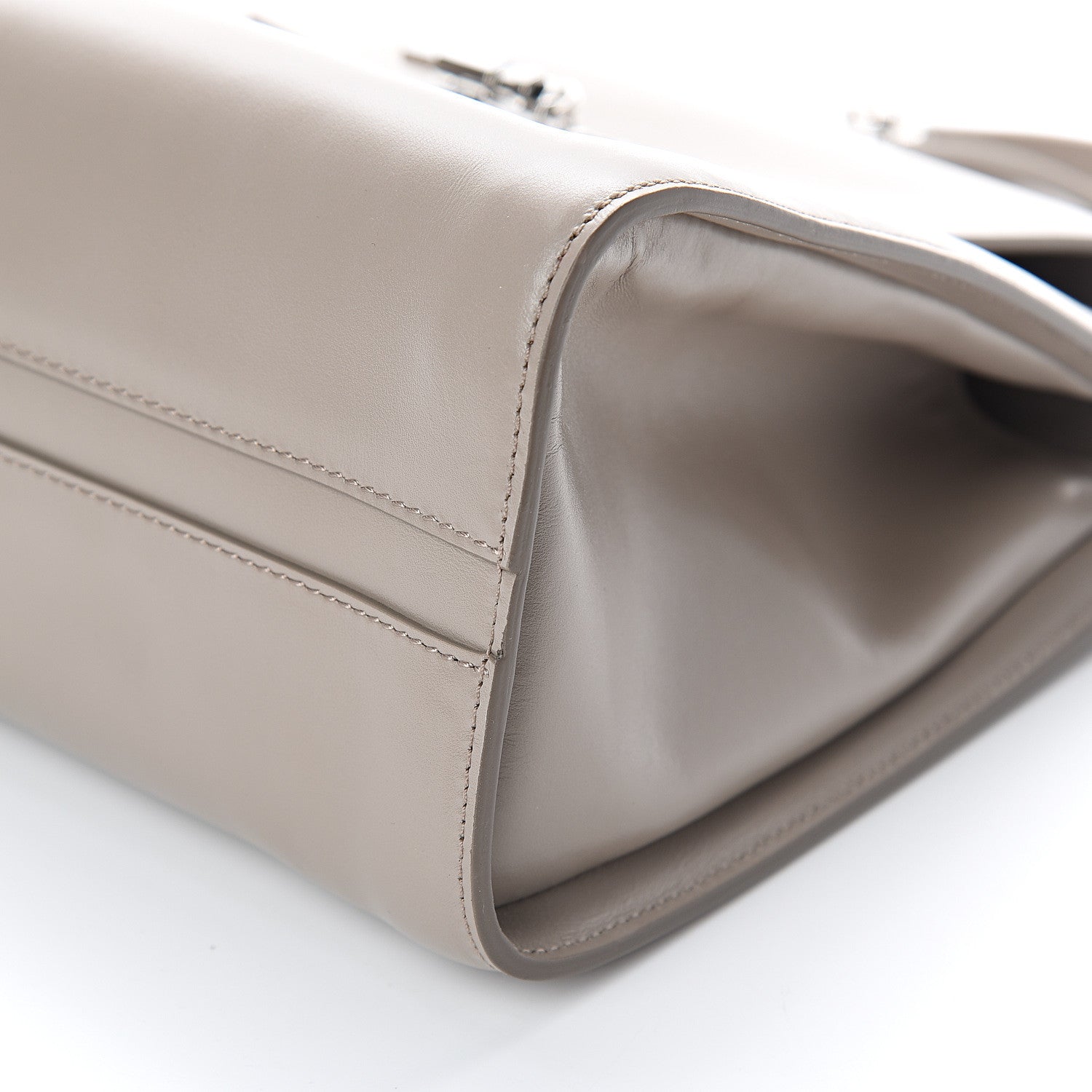 Chloe Shiny Calfskin Medium Annie Shoulder Bag Motty Grey 8 of 8