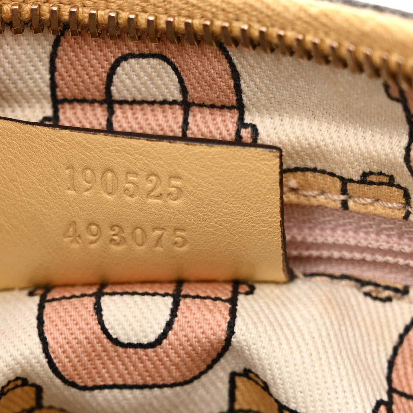 Guccissima Small D Gold Ring Shoulder Bag Yellow