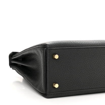 Hermes Togo Kelly Retourne 25 Black 9 of 10