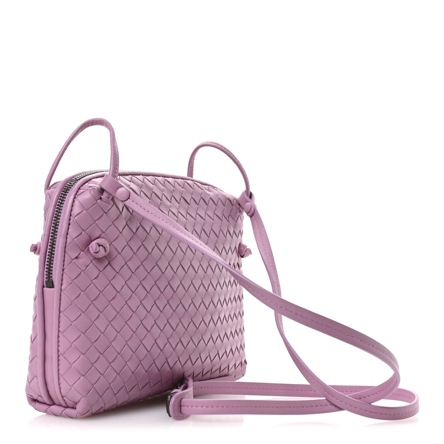 Bottega Veneta Nappa Intrecciato Nodini Crossbody Messenger Watteau 3 of 10