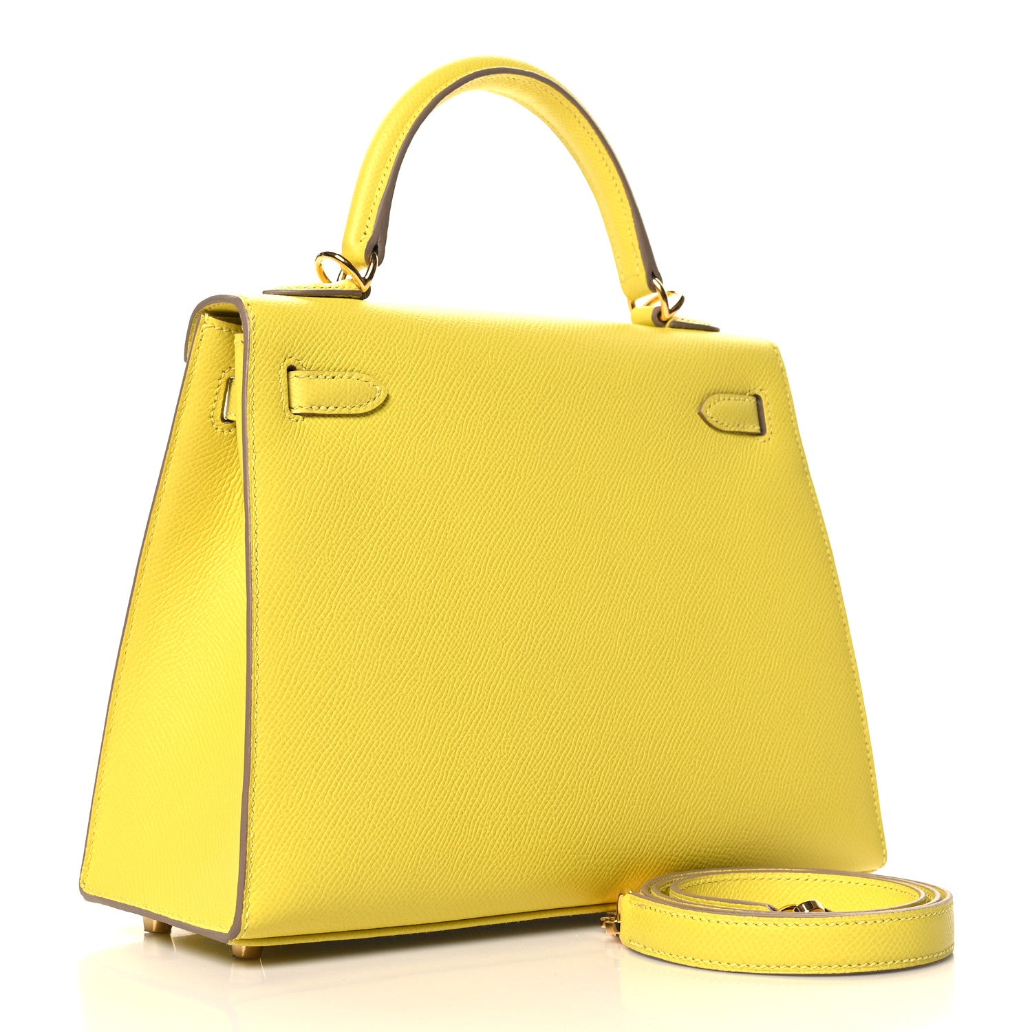 Hermes Epsom Kelly Sellier 25 Lime 3 of 10