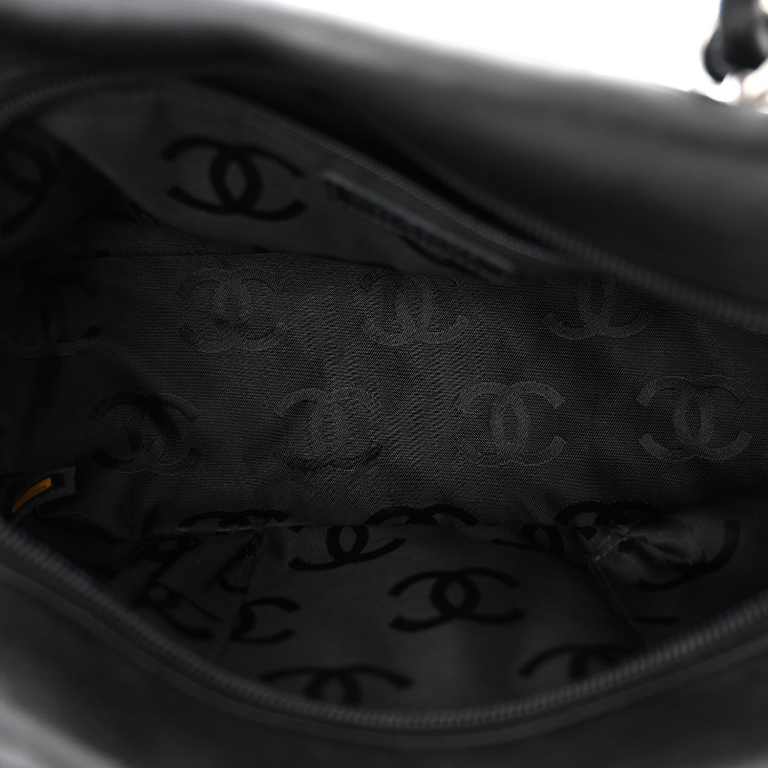 Chanel Calfskin Quilted Large Cambon Bowler Black 5 of 11