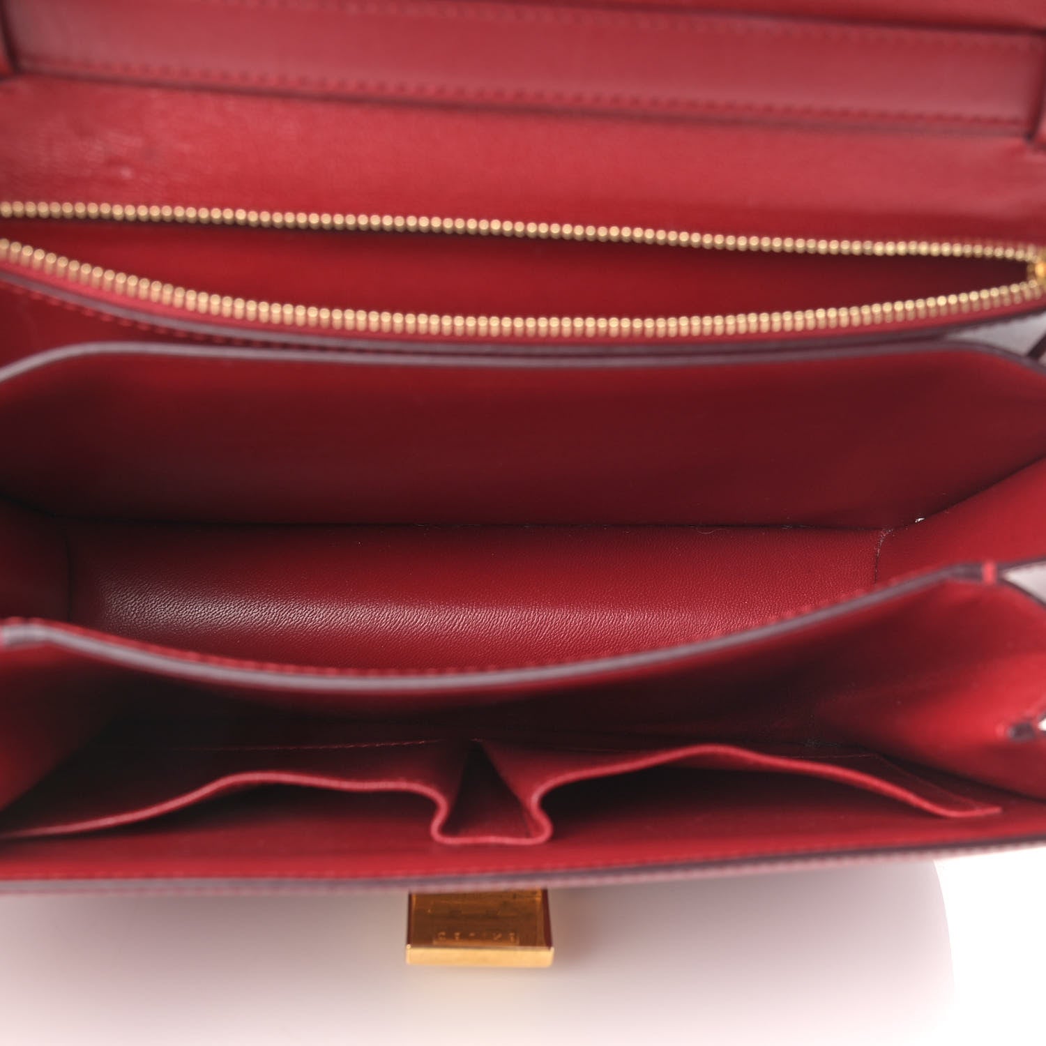 Celine Box Calfskin Medium Classic Box Flap Bag Red 5 of 14