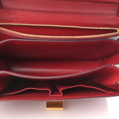 Celine Box Calfskin Medium Classic Box Flap Bag Red 5 of 14