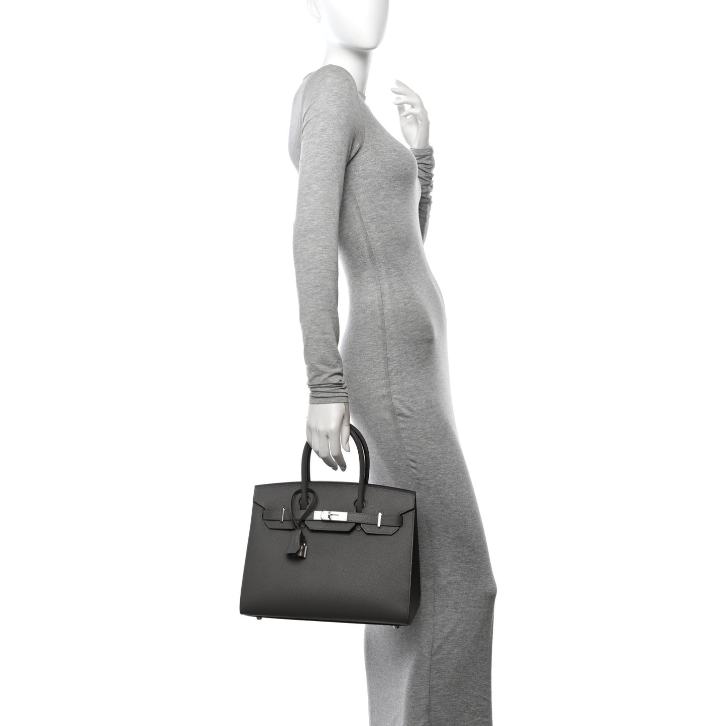 Epsom Birkin Sellier 30 Gris Meyer