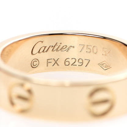 Cartier 18K Yellow Gold 5.5mm LOVE Ring 54 6.75 3 of 3