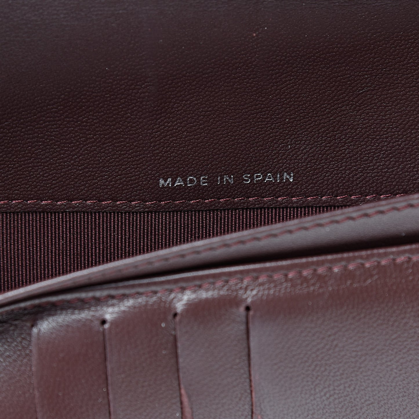 Lambskin Quilted Large Zip Around Organizer Wallet Black