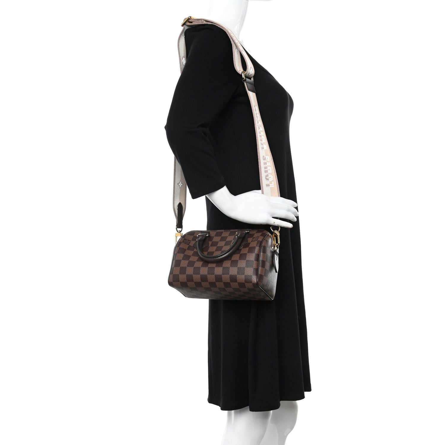 Louis Vuitton Damier Ebene Speedy Bandouliere 20 2 of 10
