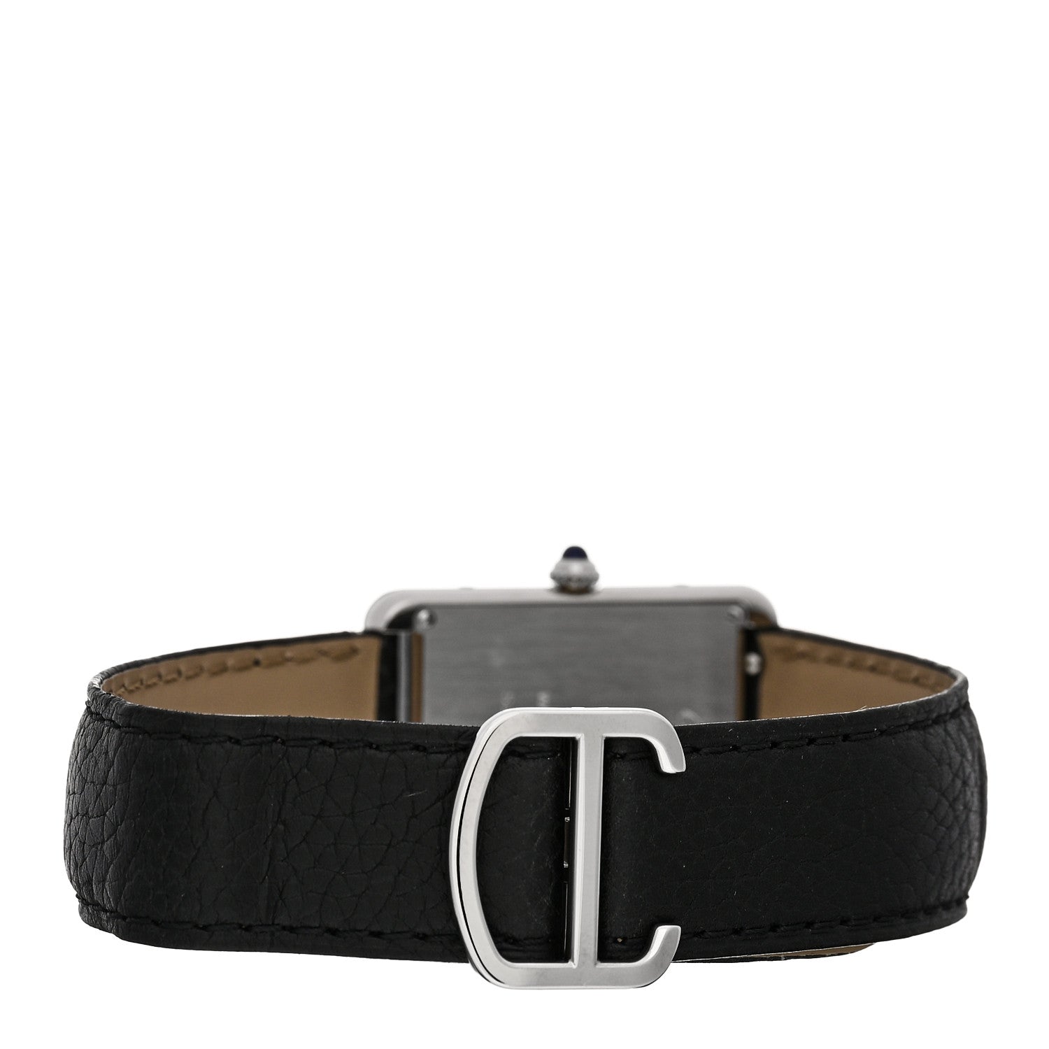 Cartier Stainless Steel Calfskin 27mm Tank Solo Quartz Watch 3 of 5