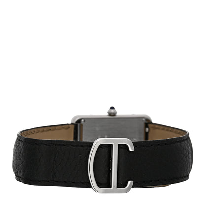 Cartier Stainless Steel Calfskin 27mm Tank Solo Quartz Watch 3 of 5