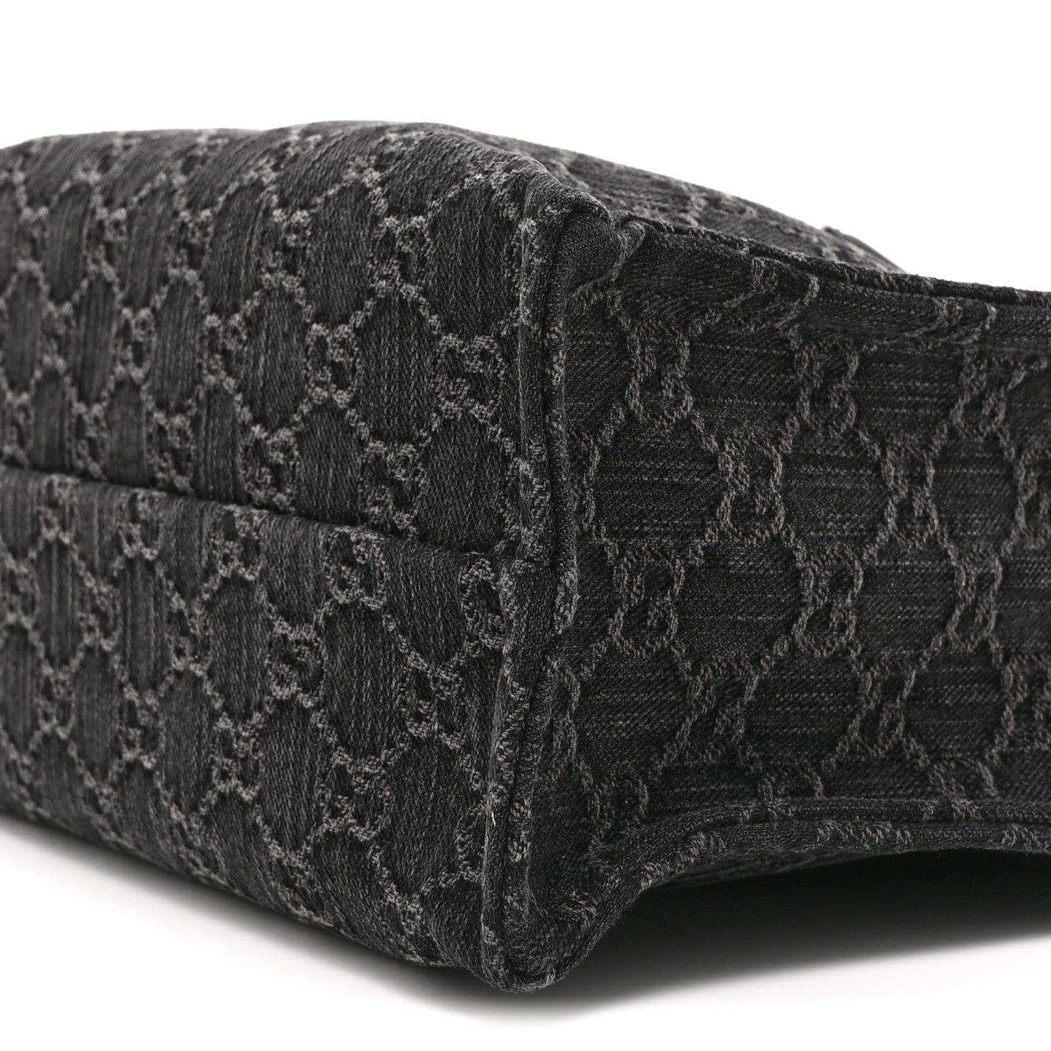 Gucci Denim Ophidia GG Monogram Tote Medium Black Grey 12 of 12