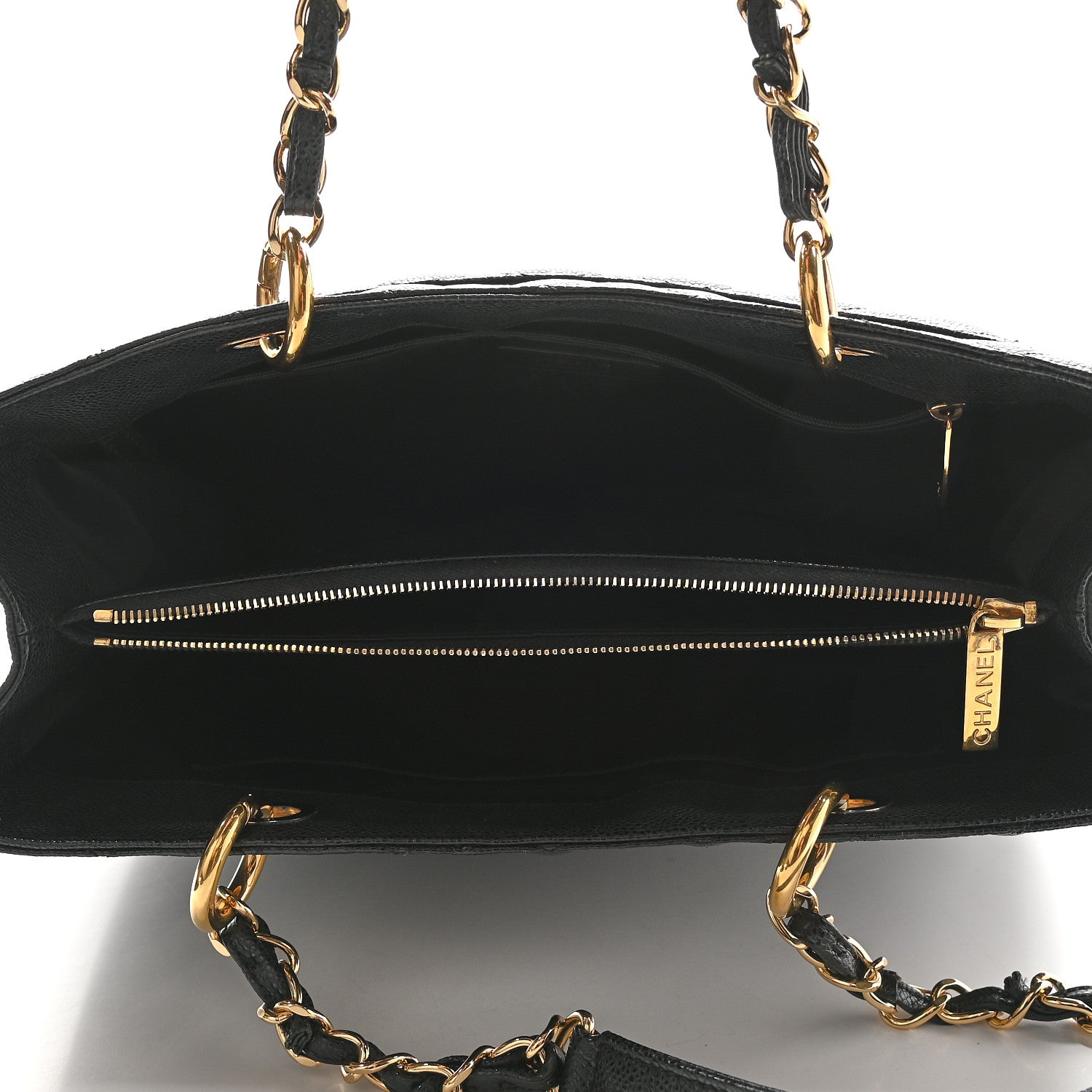 Chanel Caviar Quilted Grand Shopping Tote GST Black 5 of 8