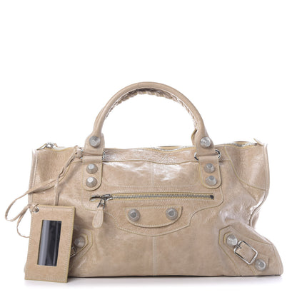 Balenciaga Agneau Giant 21 Silver Hardware Work Sahara 1 of 9