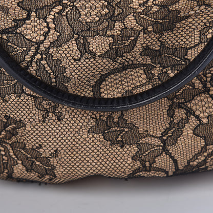 Valentino Garavani Straw Lace Bow Dome Tote Black 18 of 20