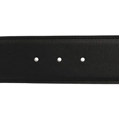 Hermes Tadelakt Epsom 42mm Constance 2 H Belt 105 Black Gold 4 of 5
