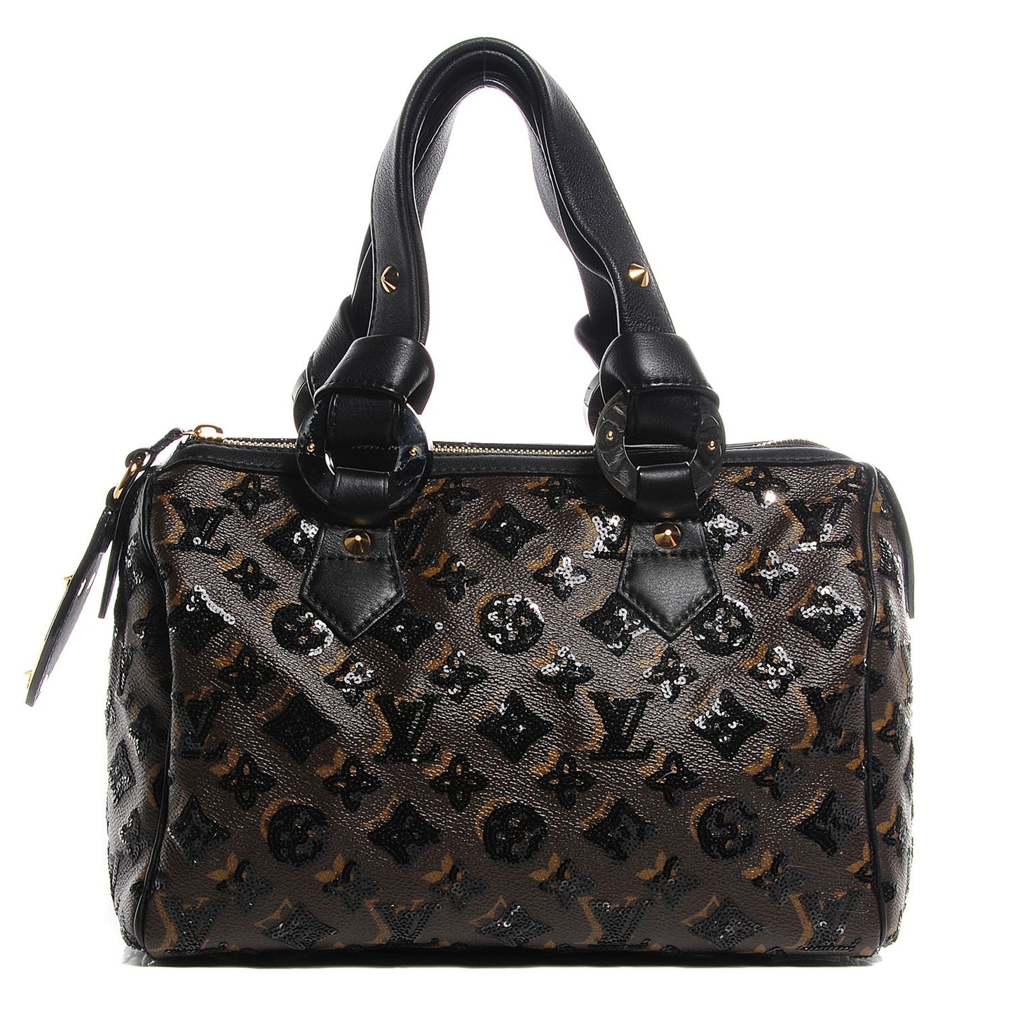 Monogram Sequins Eclipse Speedy 28 Black