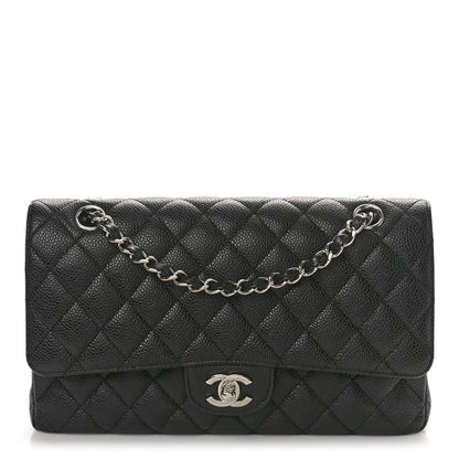 Chanel Caviar Quilted Medium Double Flap Black 1 of 10