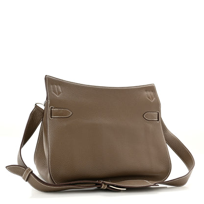 Hermes Taurillon Clemence Jypsiere 34 Etoupe 3 of 12