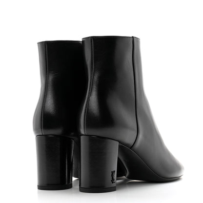Saint Laurent Nappa Vendome Loulou Ankle Zip Boot 38 Black 4 of 10
