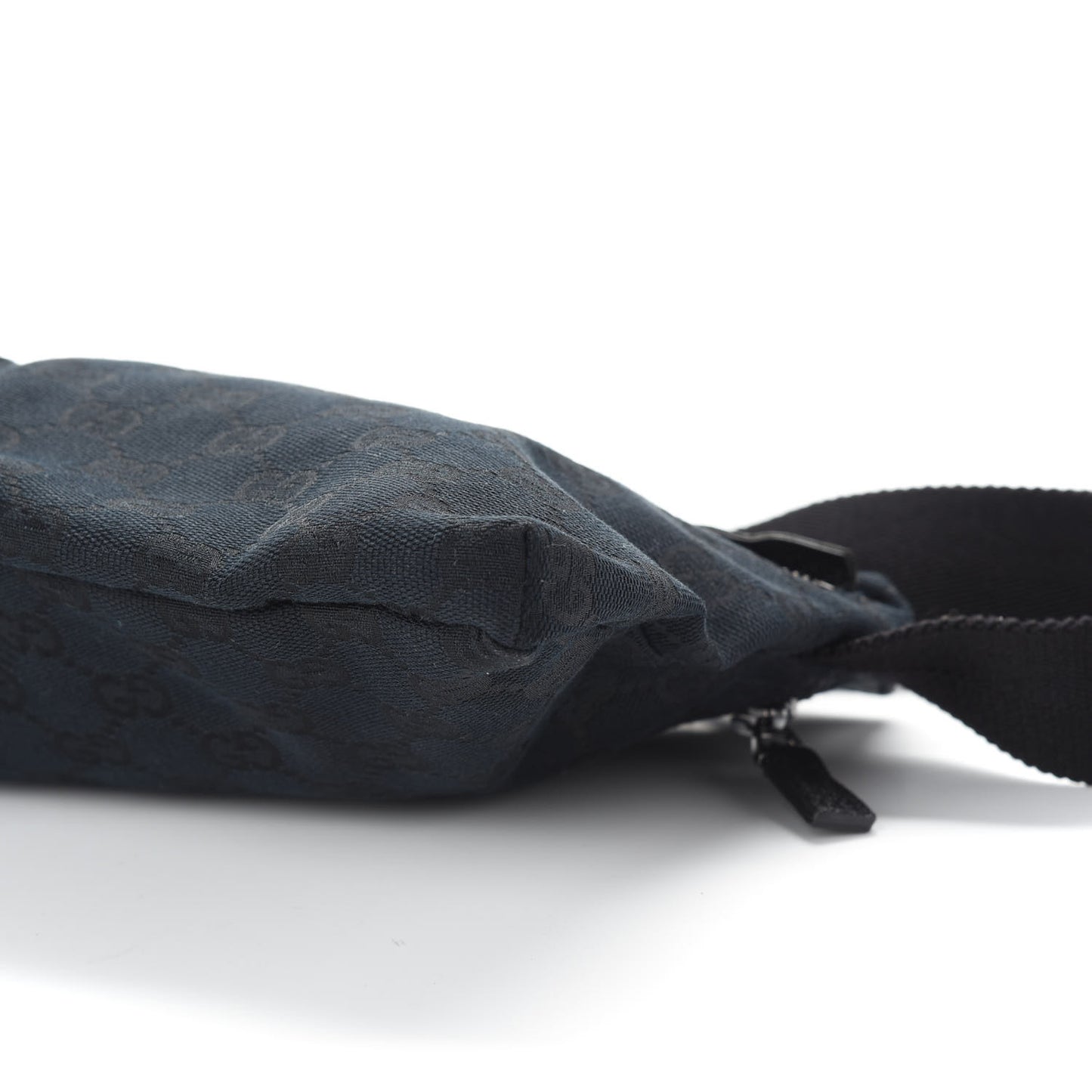 GG Monogram Double Pocket Belt Bag Black