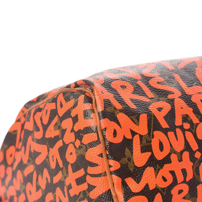 Louis Vuitton Monogram Graffiti Speedy 30 Orange 12 of 17