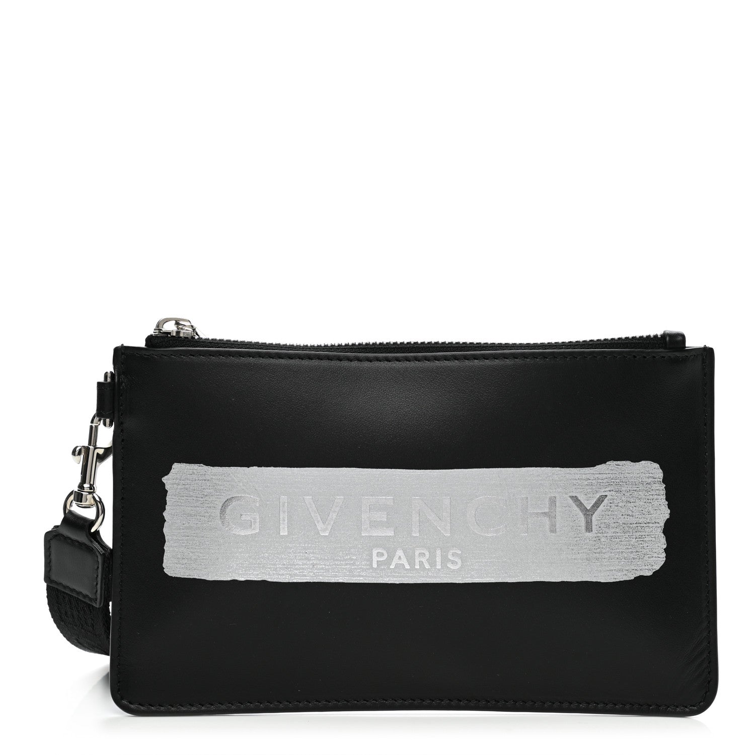 Givenchy Smooth Calfskin Zip Wrislet Black 1 of 7