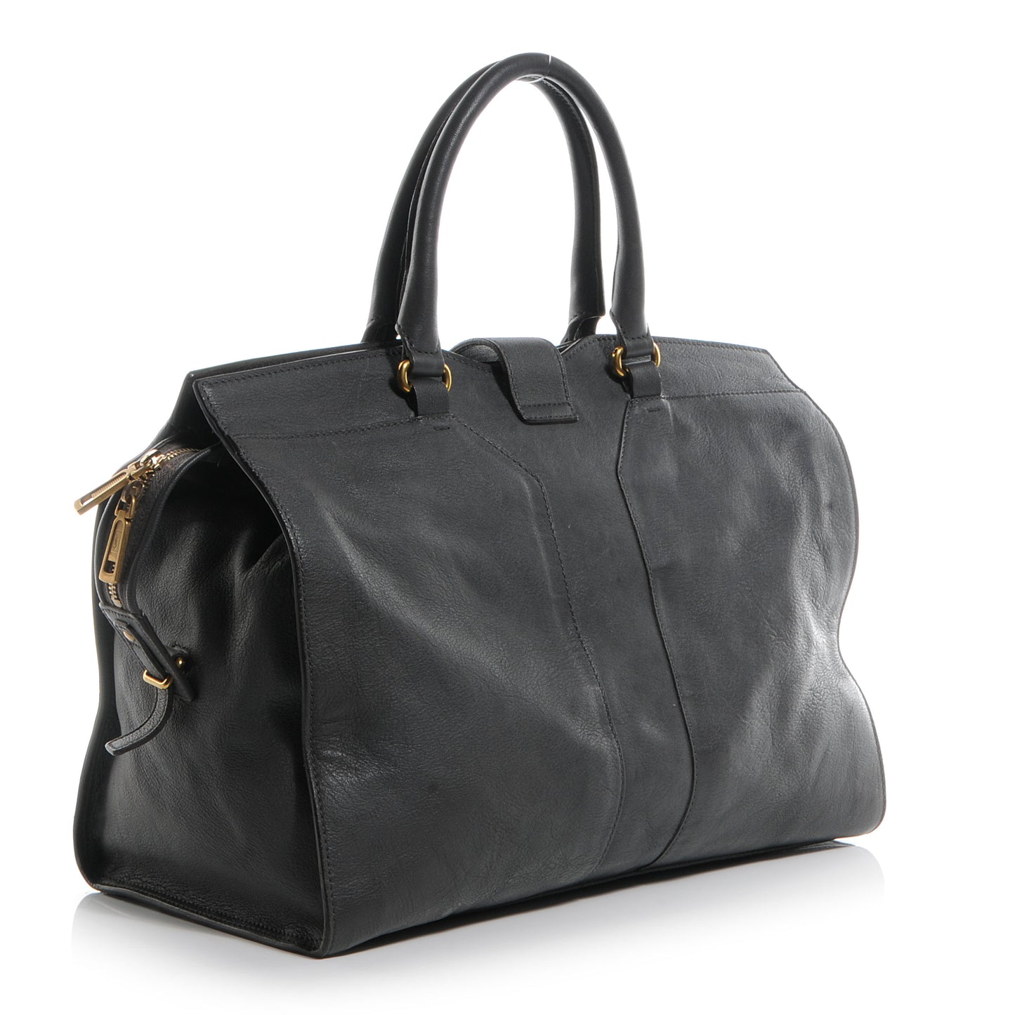 Leather Large Cabas ChYc Bag Grey