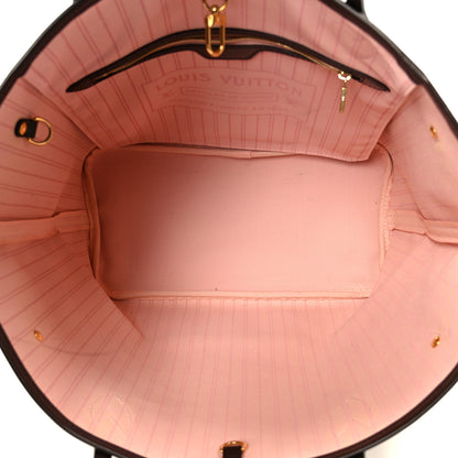 Louis Vuitton Damier Ebene Neo Neverfull MM Rose Ballerine 5 of 10