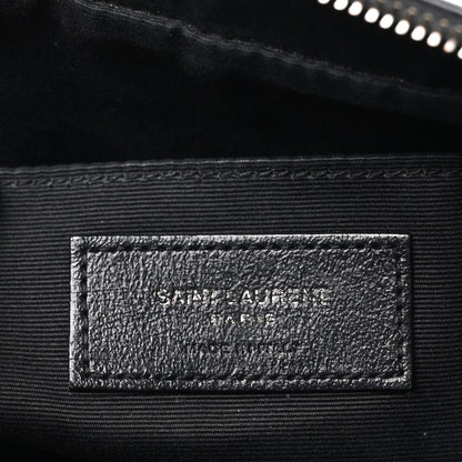 Saint Laurent Calfskin Matelasse Monogram Lou Camera Bag Black 6 of 10