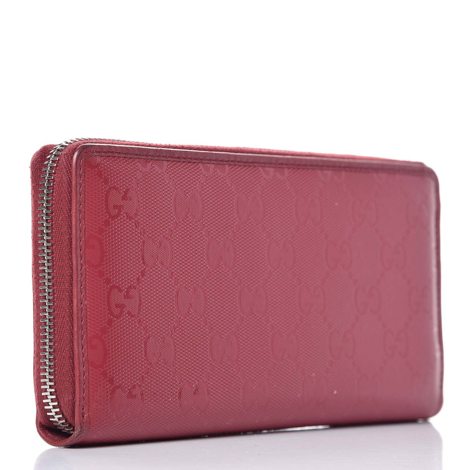 Gucci Imprime Monogram GG Pierce Zip Around Wallet Red 4 of 14