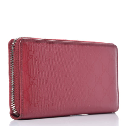 Gucci Imprime Monogram GG Pierce Zip Around Wallet Red 4 of 14