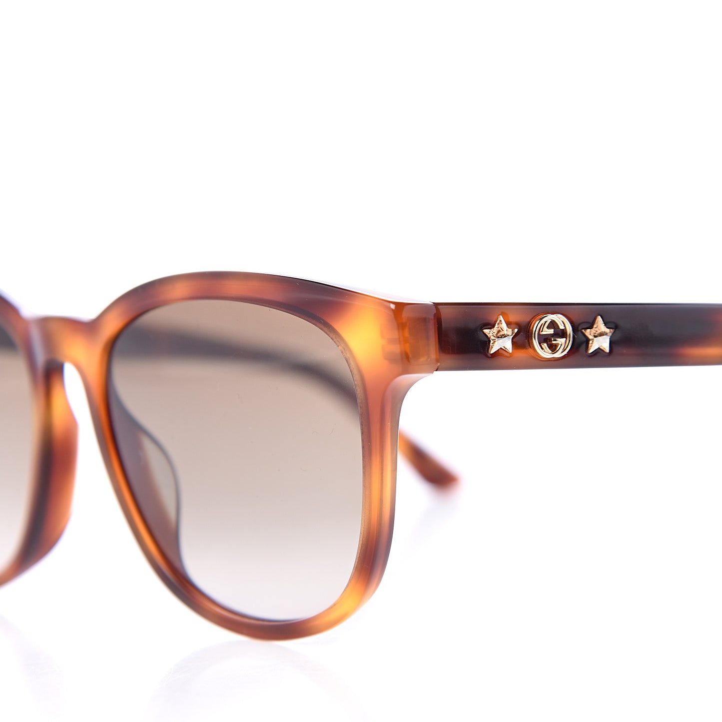 Round Frame Star Sunglasses GG0232SK Tortoiseshell