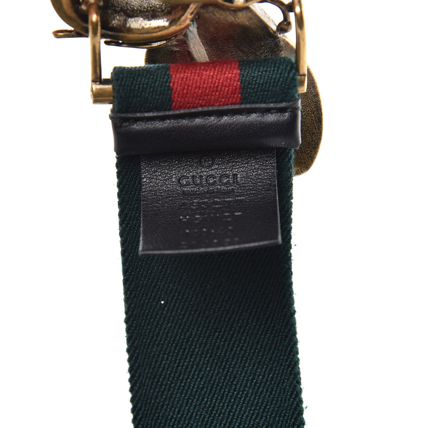 Gucci Web Queen Margaret Bee Belt 100 40 Red Green 4 of 7