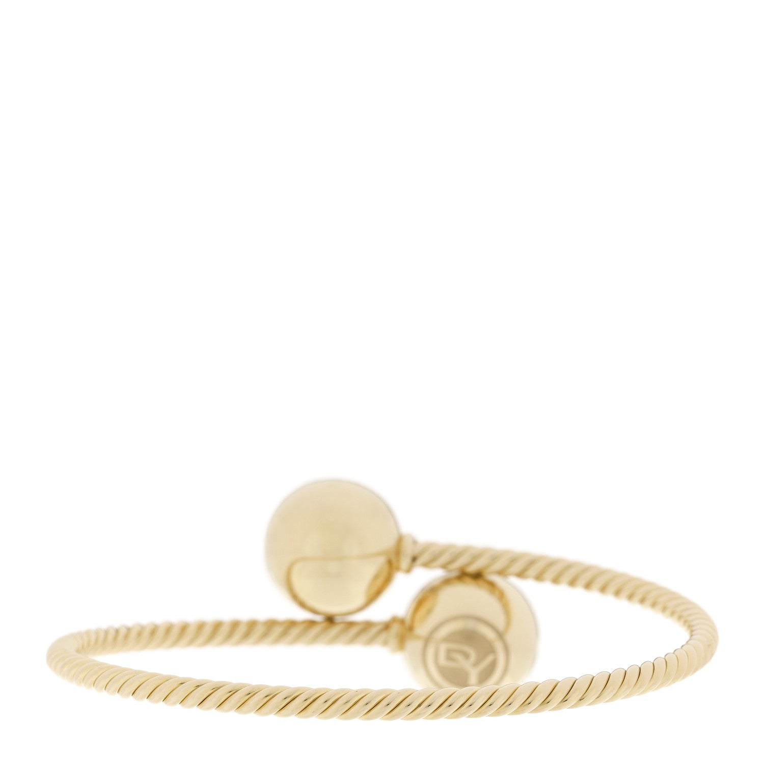 David Yurman 18K Yellow Gold 14mm Solari Bypass Bracelet 2 of 3