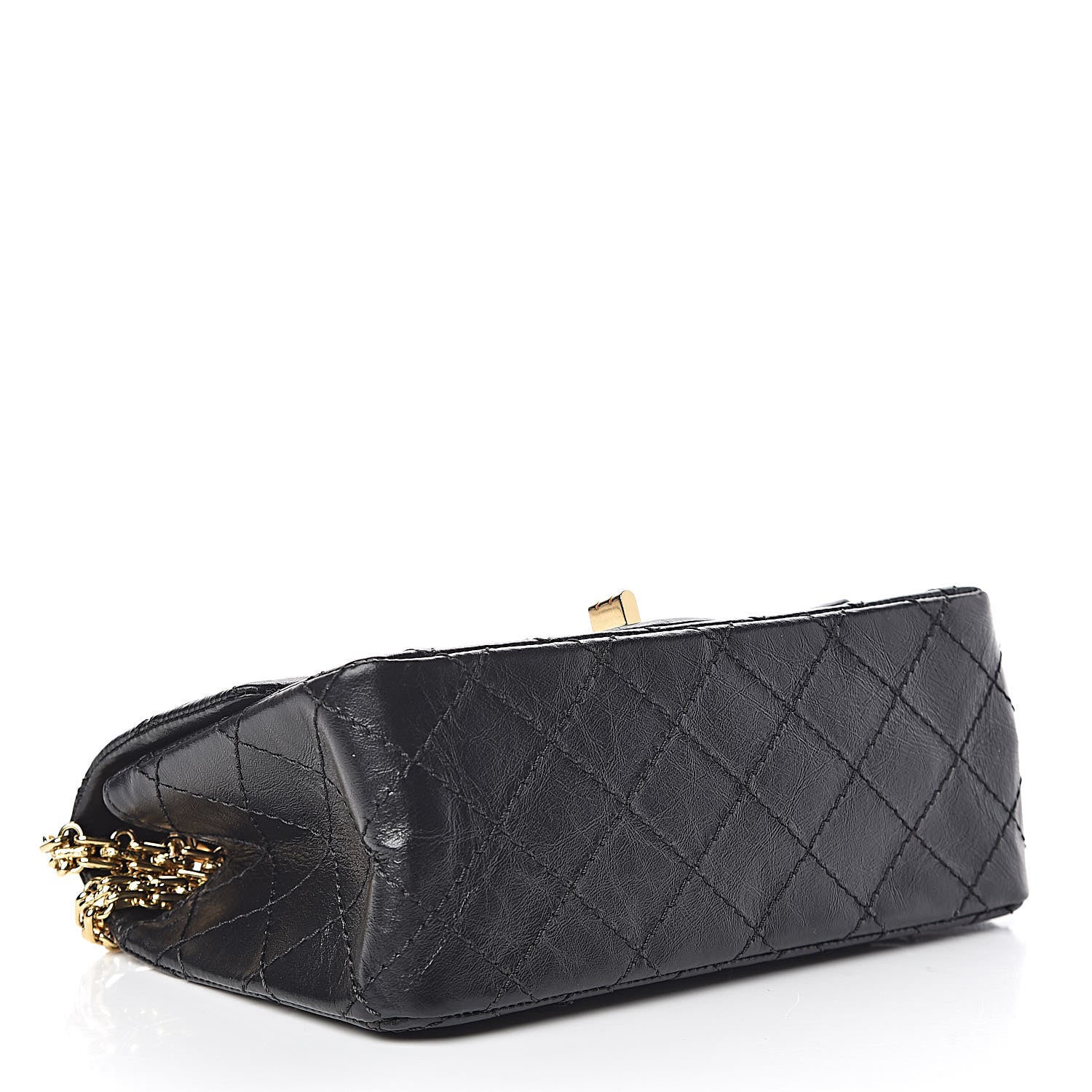 Chanel Aged Calfskin Quilted 2.55 Reissue 224 Flap Black 4 of 15
