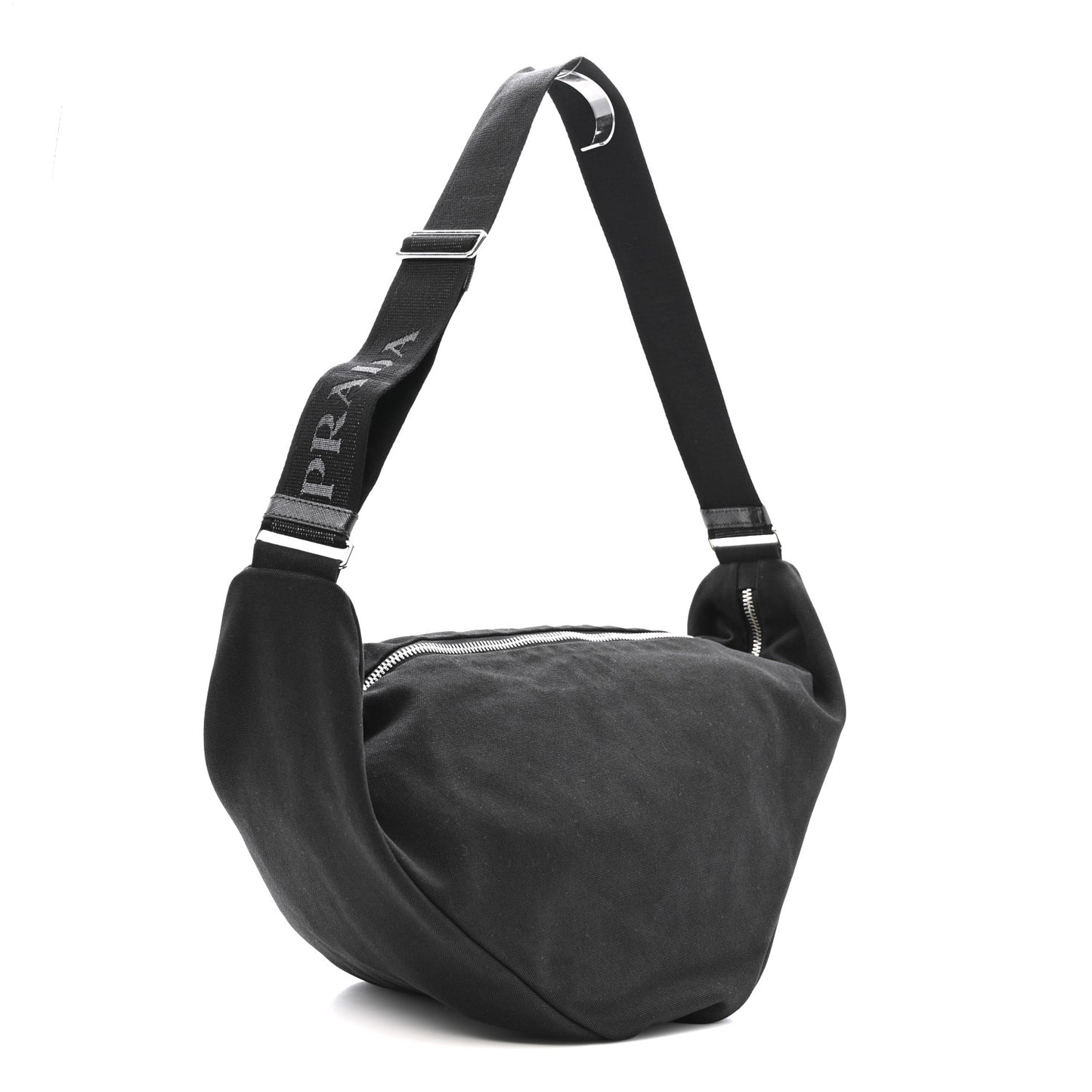 Canapa Triangle Shoulder Bag Black