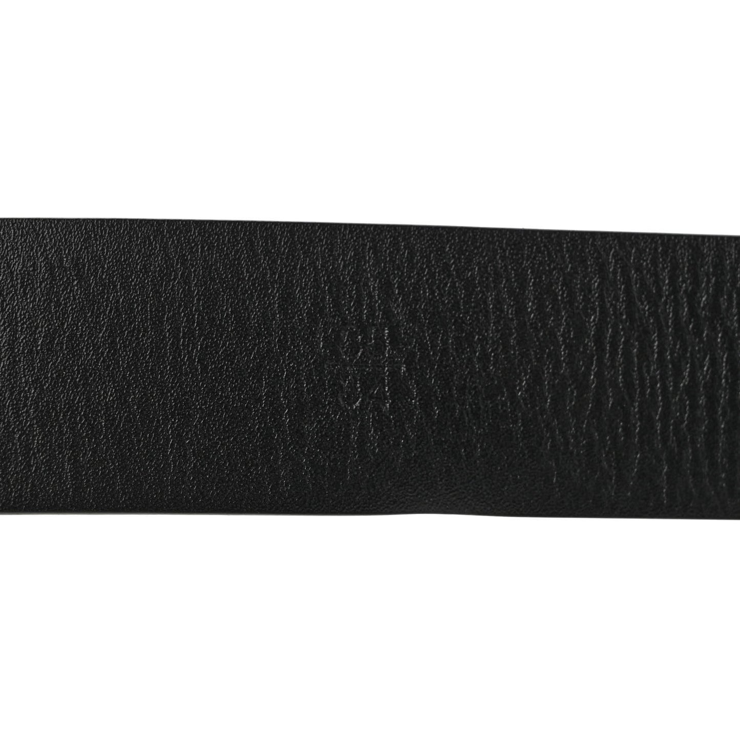 Calfskin Metal Enamel CC Belt 85 34 Black