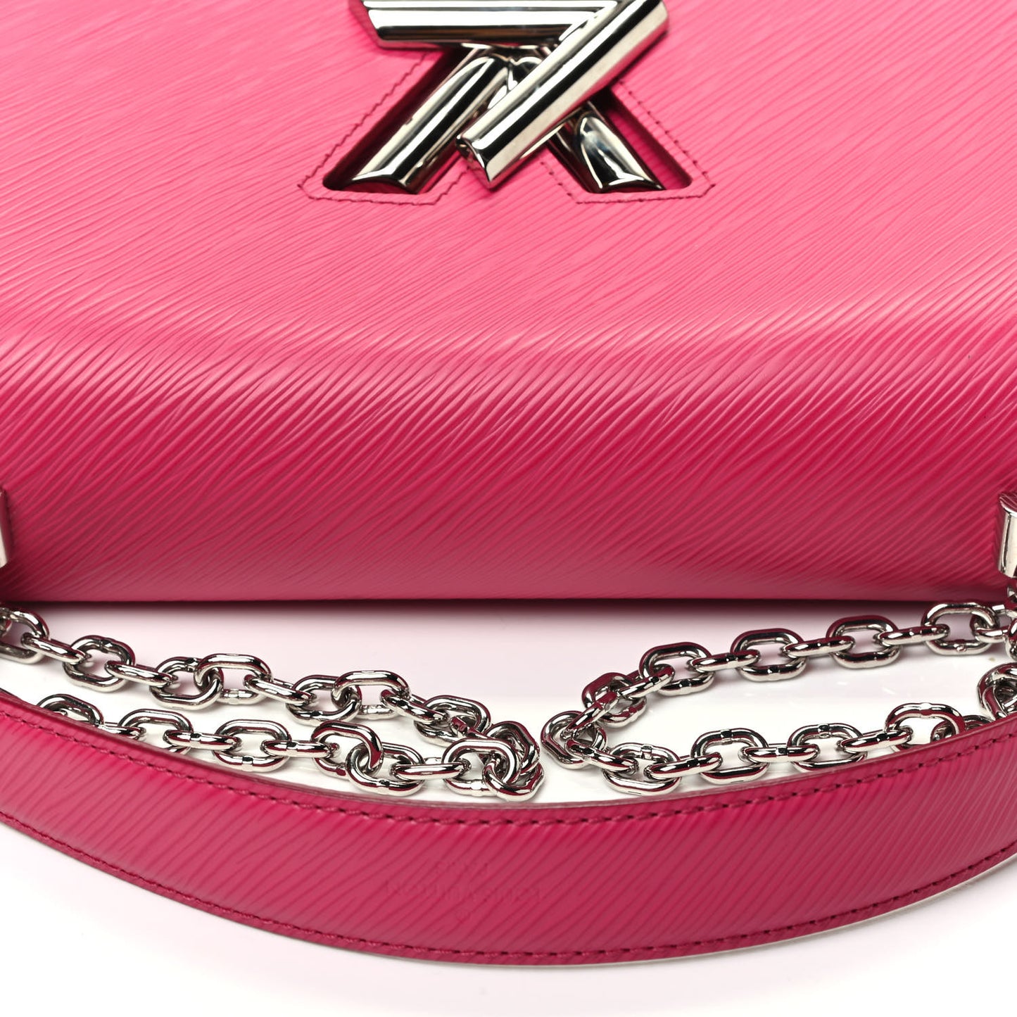 Epi Twist Shoulder Bag MM Hot Pink