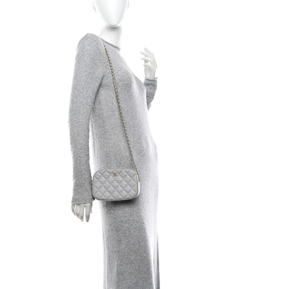 Chanel Caviar Quilted Camera Case Grey 2 of 12