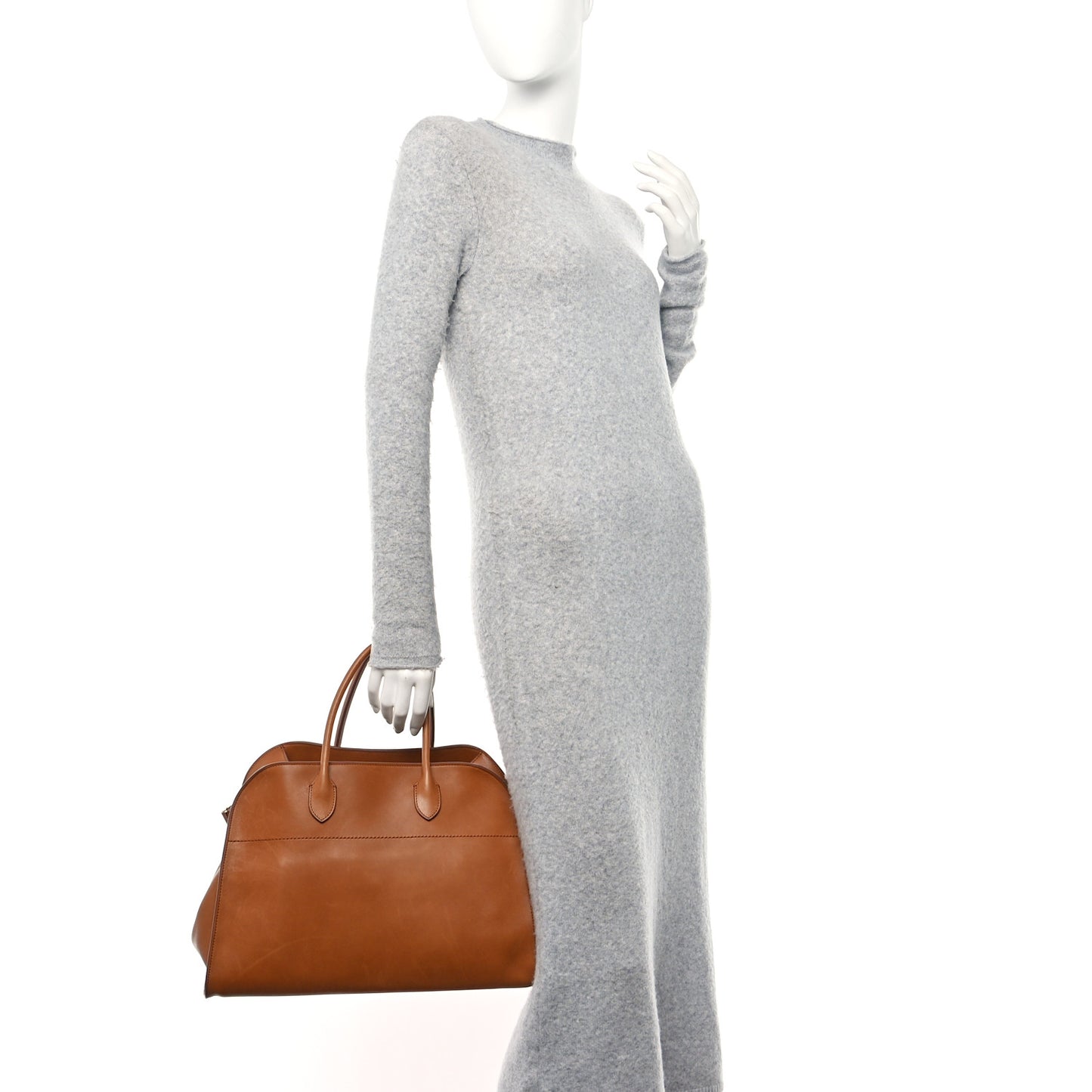 Polished Saddle Calfskin Soft Margaux 15 Cuir