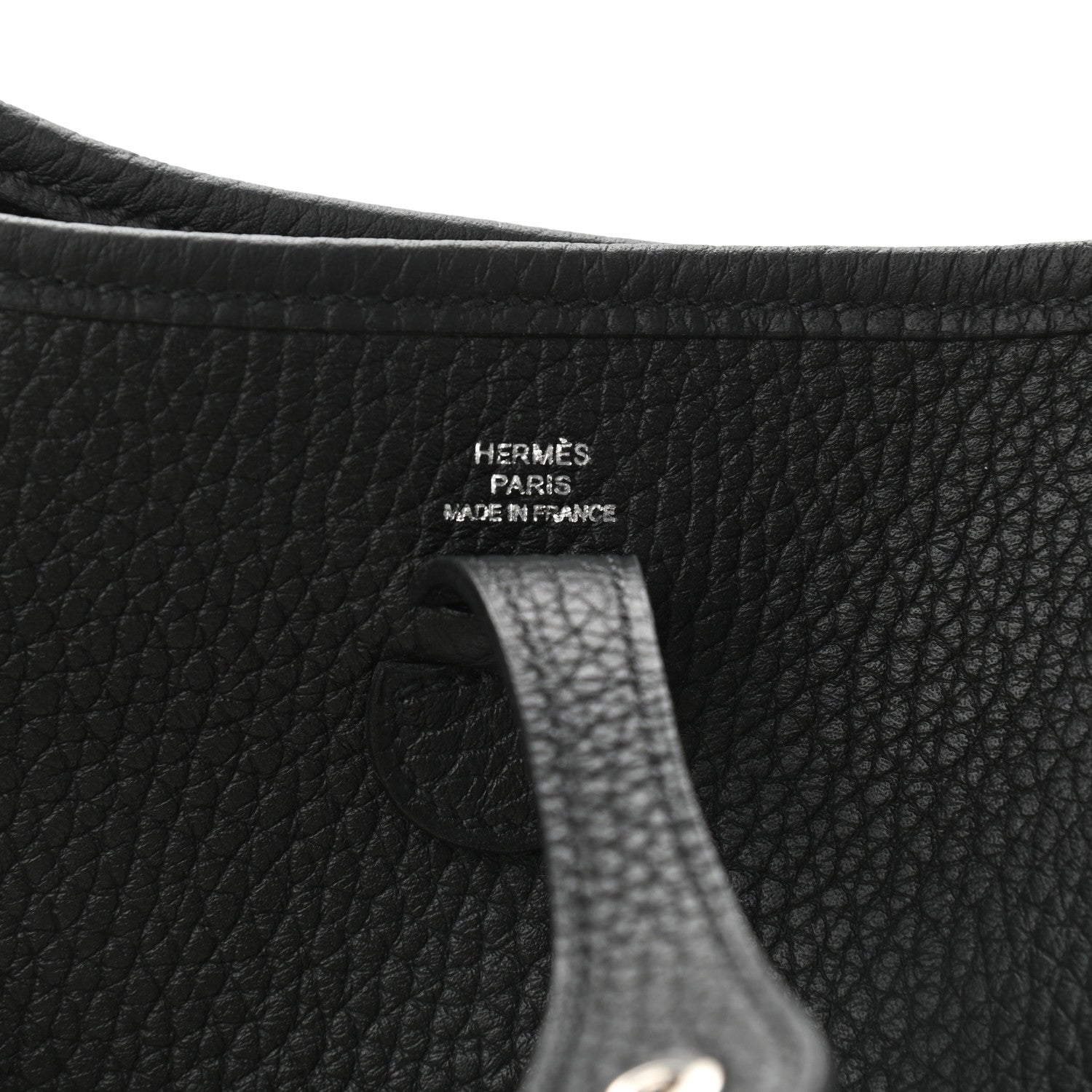 Hermes Taurillon Clemence Evelyne TPM Black 6 of 9