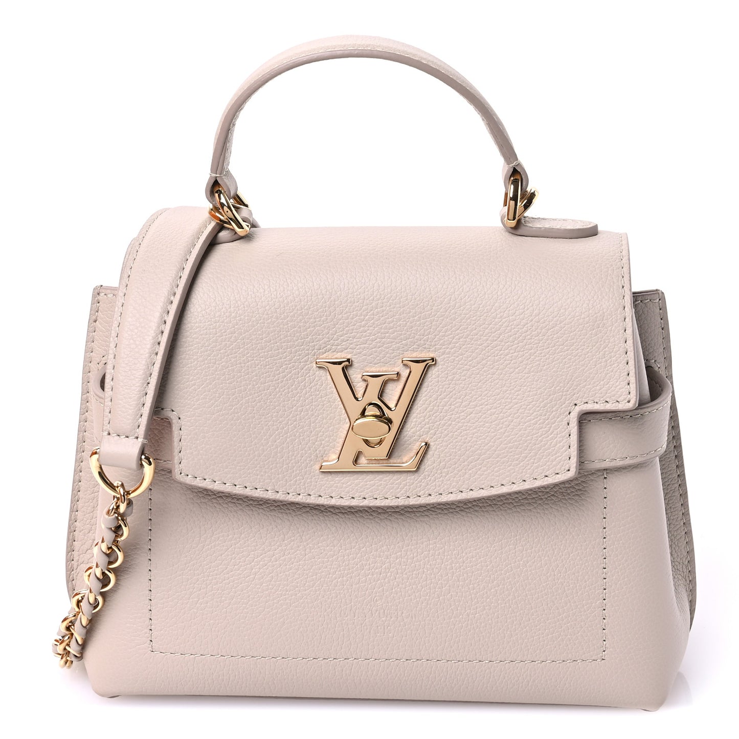 Soft Calfskin Mini Lockme Ever Greige