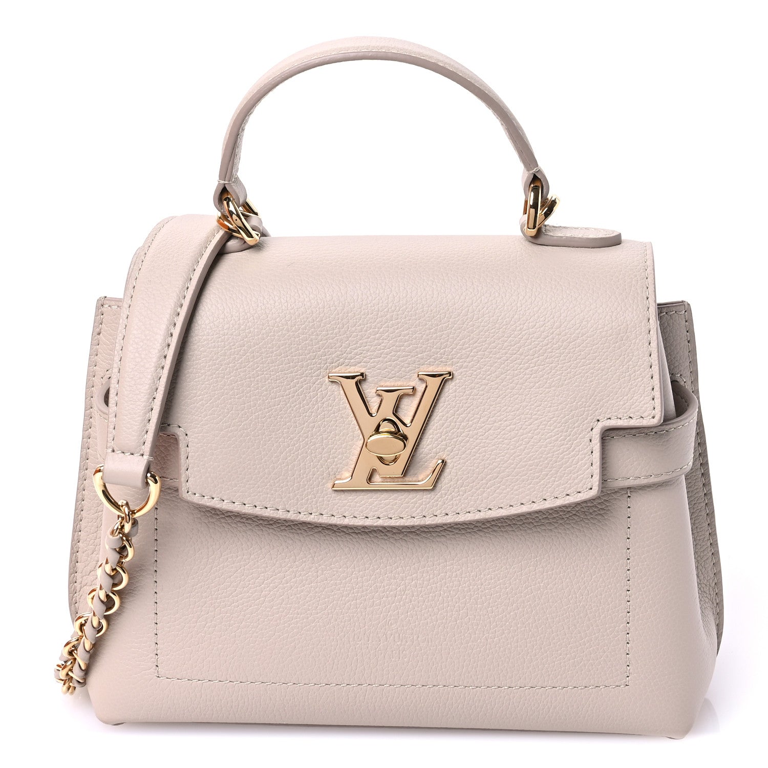 Louis Vuitton Soft Calfskin Mini Lockme Ever Greige 1 of 10