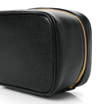 Chanel Caviar CC Vanity Cosmetic Case Black 10 of 10