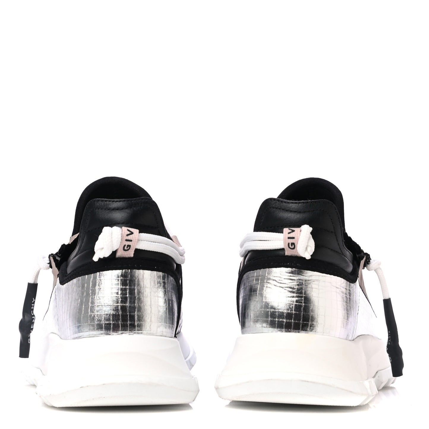 Metallic Spectre Low Runners Sneakers 37.5 Silver Black
